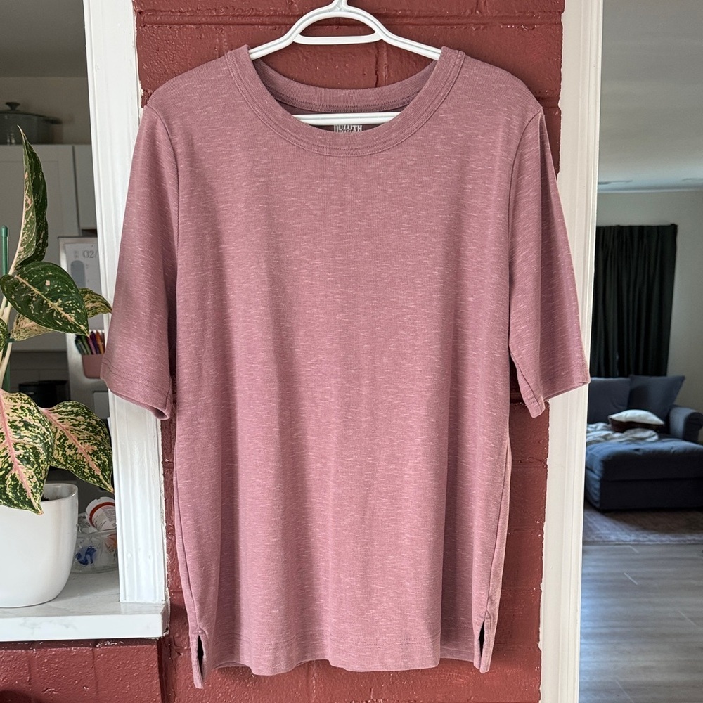 Duluth Trading Co Mauve Heavy Weight Short Sleeve T-Shirt XL